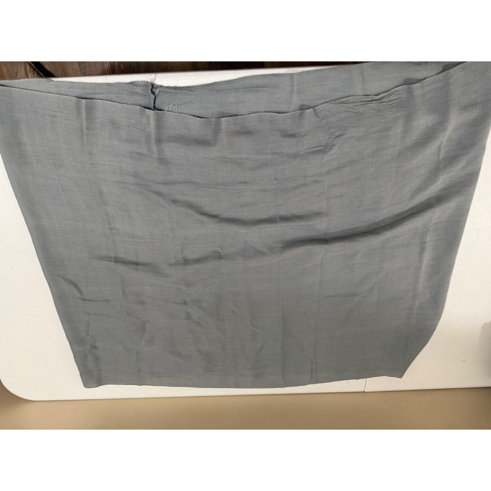 Solid Gray Acrylic Wrap Scarf Lightweight Fine Knit Shawl One Size 155014